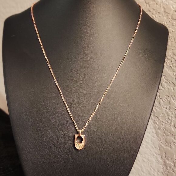 Coach Signature C Pave Necklace w/ Swarovski Crystals - Picture 5 of 7